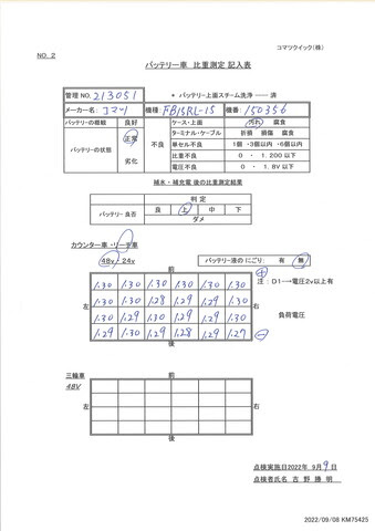 xe nâng điện Komatsu 1.5 tấn # 150356 - Ảnh 9