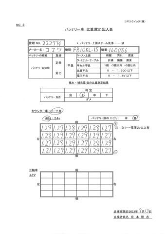 Xe nâng điện Komatsu 1.0 tấn FB10RL-15 -năm 2020 - Ảnh 5
