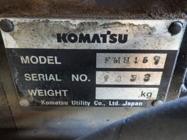 Xe nâng điện 1.5 tấn Komatsu FB15-12 serial 833973 - Ảnh 13