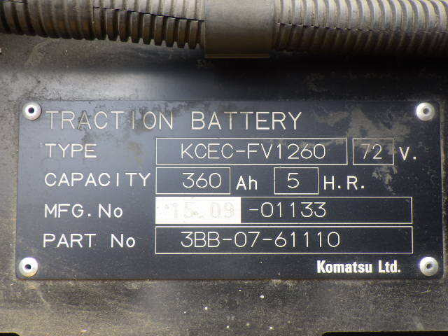 Xe nâng điện 2.5 tấn Komatsu FE25-1 serial 301210 - Ảnh 11