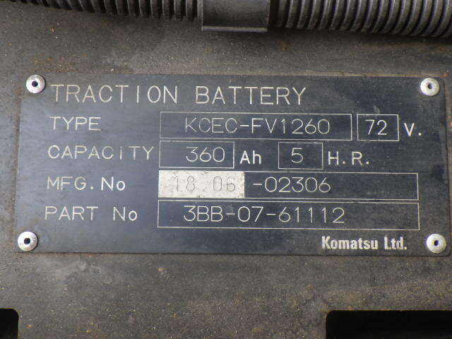 Xe nâng điện 2.5 tấn Komatsu FE25-1 serial 305653 - Ảnh 14