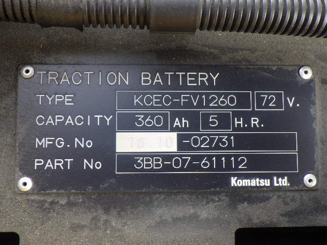 Xe nâng điện 2.5 tấn Komatsu FE25-1 serial 306239 - Ảnh 12