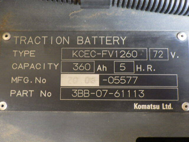 Xe nâng điện 2.5 tấn Komatsu FE25-1 serial 310035 - Ảnh 12