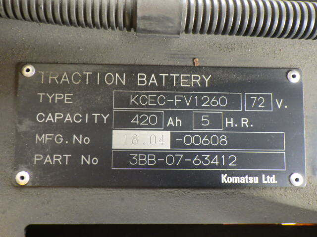 Xe nâng điện 3.0 tấn Komatsu FE30-1 serial 305371 - Ảnh 13