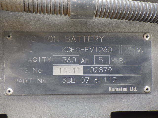 Xe nâng điện Komatsu 2.5 tấn FE25-1 serial 306455 - Ảnh 12