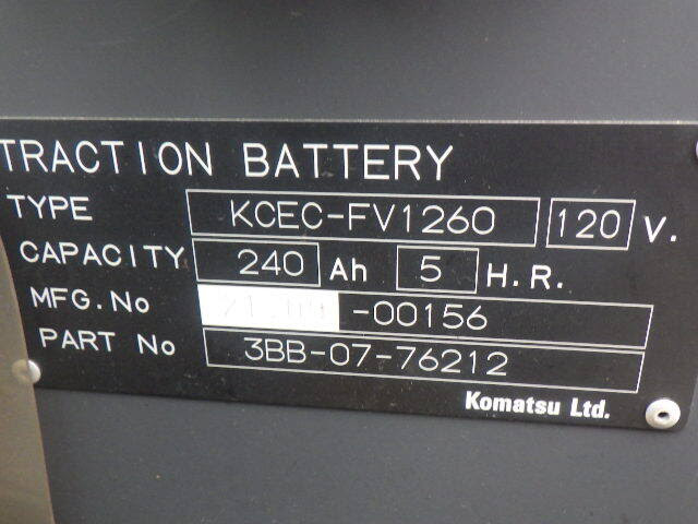 Xe nâng điện Komatsu 3.0 tấn FE30-2 serial 320735 - Ảnh 13