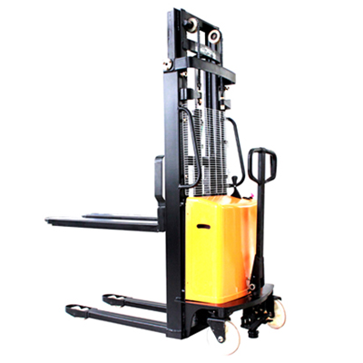 Xe nâng điện đẩy tay bán tự động 1 tấn, 2 tấn giá rẻ - Nâng hàng cao 3.3m